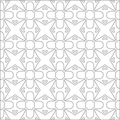 : Vector pattern with symmetrical elements . Modern stylish abstract texture. Repeating geometric tiles from striped elements.