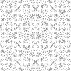 floral seamless pattern background.Geometric ornament for wallpapers and backgrounds. Black and white pattern.