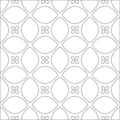 Vector pattern with symmetrical elements . Modern stylish abstract texture. Repeating geometric tiles from striped elements.