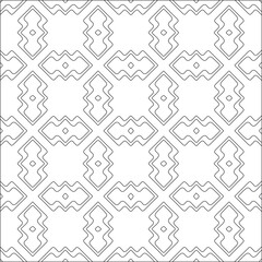 Vector pattern with symmetrical elements . Modern stylish abstract texture. Repeating geometric tiles from striped elements.