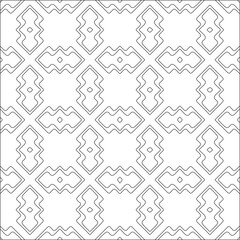 Vector pattern with symmetrical elements . Modern stylish abstract texture. Repeating geometric tiles from striped elements.