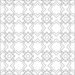 Vector pattern with symmetrical elements . Modern stylish abstract texture. Repeating geometric tiles from striped elements.