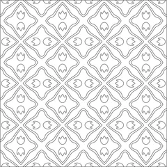 Foto op Canvas Vector pattern with symmetrical elements . Modern stylish abstract texture. Repeating geometric tiles from striped elements. © t2k4