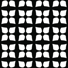 floral seamless pattern background.Geometric ornament for wallpapers and backgrounds. Black and white pattern.