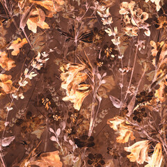 autumn leaves on the ground