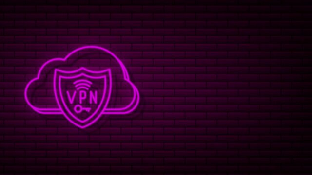 Secure VPN connection concept. Virtual private network connectivity overview. Motion graphics.