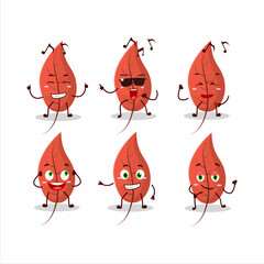 An image of dried leaves dancer cartoon character enjoying the music