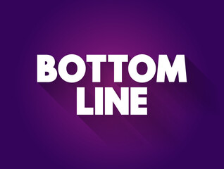 Bottom line text quote, business concept background