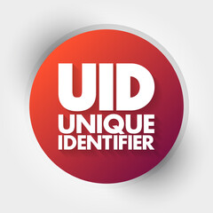 UID - Unique identifier acronym concept background