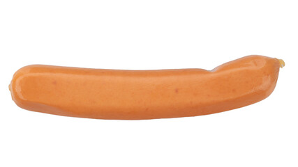 Fresh sausages, isolated on white background.