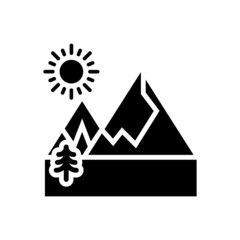 National Park vector solid icon style illustration. EPS 10 file