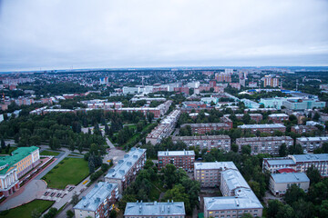 view of the city of Izhevsk from above