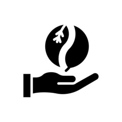 Bio vector solid icon style illustration. EPS 10 file