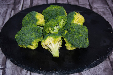 fresh and natural broccoli vegan food