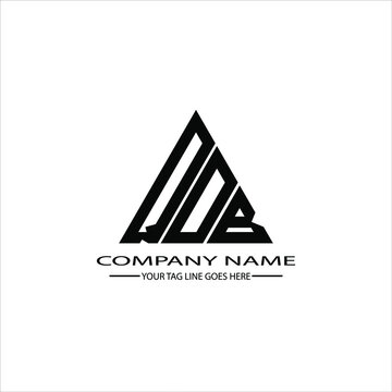 QDB letter logo creative design. QDB unique design