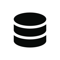 Server database icon vector graphic illustration