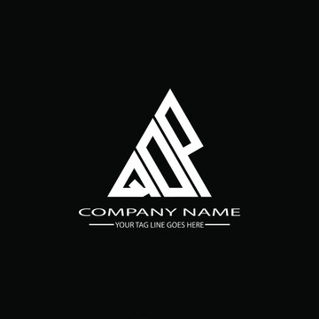 QDP letter logo creative design. QDP unique design