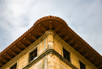 Obraz premium The beauty and originality of the architecture of the city of San Sebastian, Guipuzcoa, Basque Country, Spain.