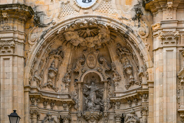 Magnificent Basilica of Santa María del Coro in San Sebastián, Guipuzcoa, Basque Country, Spain.