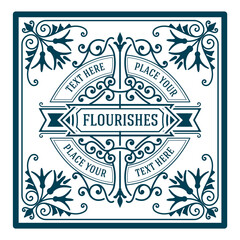 Whiskey label with old frames