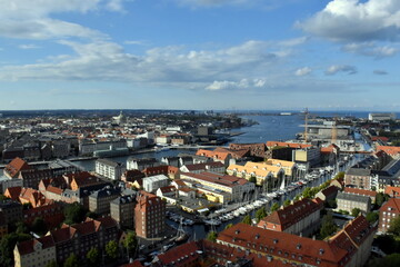 Fototapeta premium Blick auf Kopenhagen im Sommer
