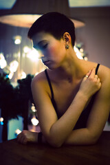 girl with short hair portrait