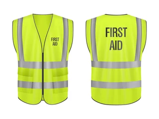Foto op Canvas Safety vest first aid set © Julydfg