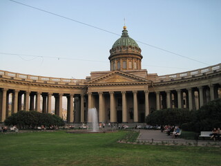 Obraz premium Kazan Cathedral is one of the largest churches in St. Petersburg. Built on Nevsky Prospect 