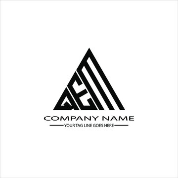 QEM letter logo creative design. QEM unique design