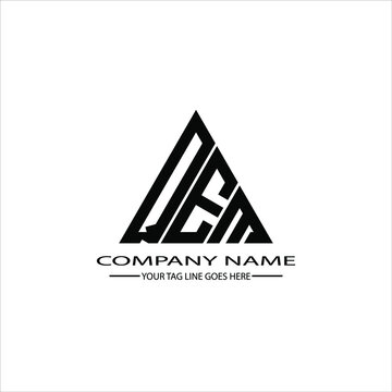 QEM letter logo creative design. QEM unique design