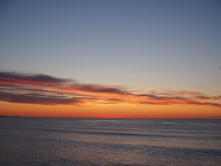 Fototapeta na wymiar dawn before sunrise in coastal Maine