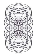 black and white cross