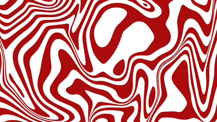 Vector graphic of red wavy lines pattern. Optical art, opart striped. Texture with wavy, curves stripes. Good for wall decoration, business brochures, musical cover, poster design, etc.   
