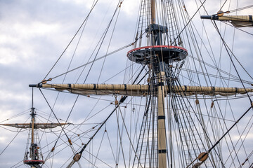 Equipment and armament of an old sailing ship