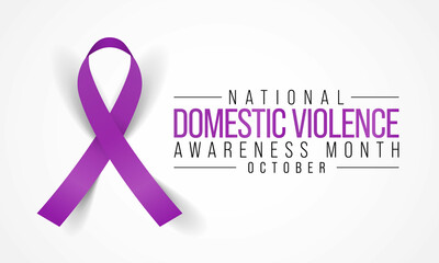 Domestic Violence awareness month (DVAM) is observed every year in October, to acknowledge domestic violence survivors and be a voice for its victims. Vector illustration