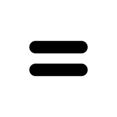 Obraz premium Sign equally black icon