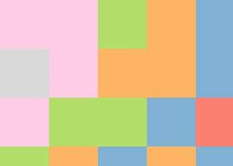 Color Pixels Cloud Abstract Computational Generative Art background illustration