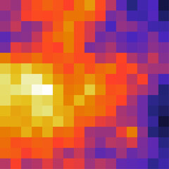 Color Pixels Cloud Abstract Computational Generative Art background illustration