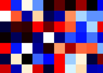 Fototapeta premium Color Pixels Cloud Abstract Computational Generative Art background illustration