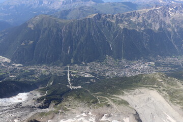 Vue d'ensemble de la ville de Chamonix, ville de Chamonix, departement de Haute Savoie, France