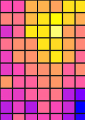 Color Pixels Cloud Abstract Computational Generative Art background illustration