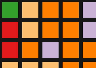 Color Pixels Cloud Abstract Computational Generative Art background illustration