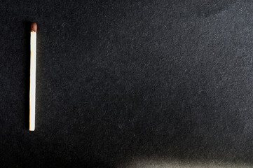 matches on a black background. two matches isolated