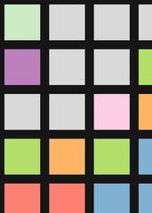 Color Pixels Cloud Abstract Computational Generative Art background illustration