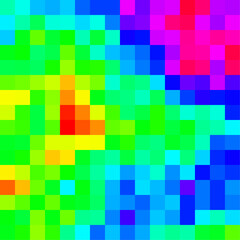 Color Pixels Cloud Abstract Computational Generative Art background illustration