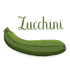 zucchini with lettering
