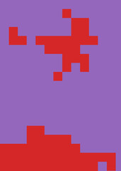 Color Pixels Cloud Abstract Computational Generative Art background illustration