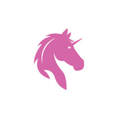Unicorn magical icon design illustration template