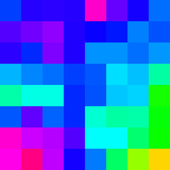 Color Pixels Cloud Abstract Computational Generative Art background illustration