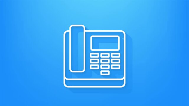 Office icon. Web icon set. Office, great design for any purposes. Motion graphics.